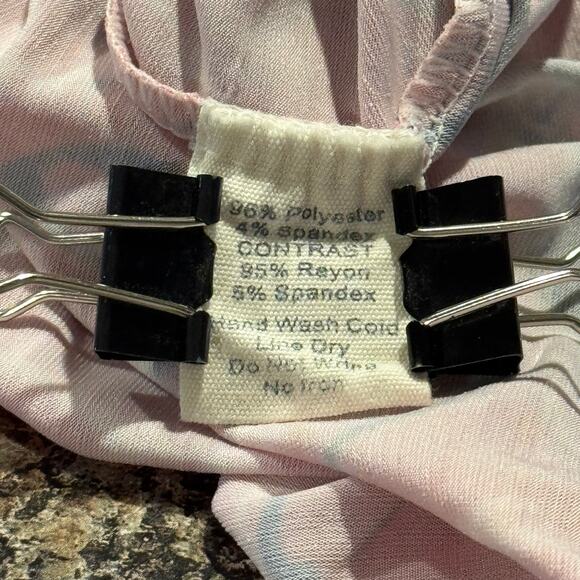 Simply Southern Dress Off Shoulder Shell Bell Sleeve Coastal Beachy Pink Large - Picture 3 of 5